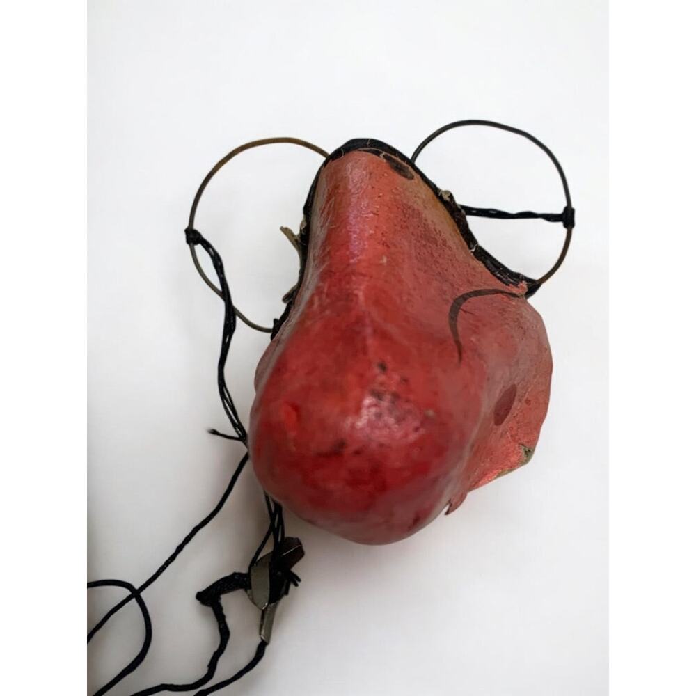Vintage Halloween Nose and Spectacles Dress Up Cardboard Metal